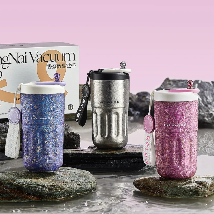 物生物纯钛咖啡保温杯车载生日礼物送女生高颜值男款钛杯爆款水杯商品图