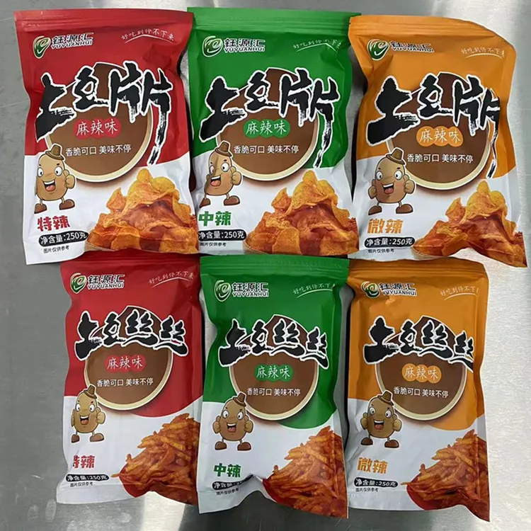 贵州特产麻辣土豆片土豆丝香辣洋芋片洋芋丝零食小吃薯片切片散装