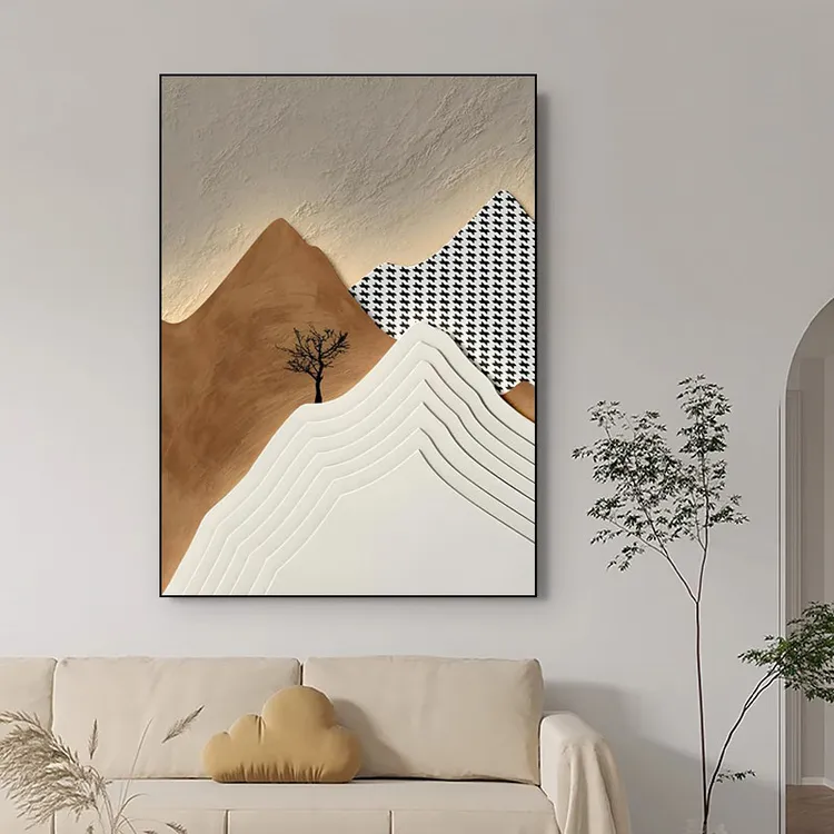 背有靠山现代轻奢高级防水沙发背景墙温柔的海挂画装饰画