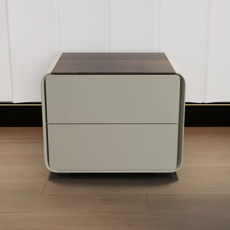 意式极简Ltalian Designer床头柜家用简约现代轻奢高级床边收纳柜