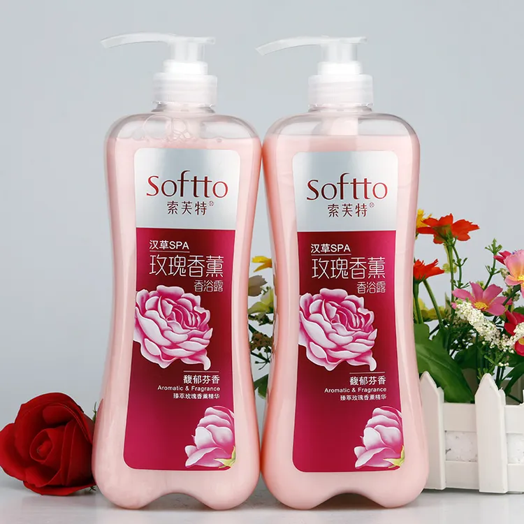 正品索芙特玫瑰洗头香薰沐浴露馥郁芳香补水香浴露大瓶男女通用