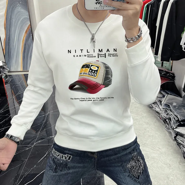 卫衣男款爆款2023新款秋季品质男装休闲百搭印花长袖衣服内搭外穿