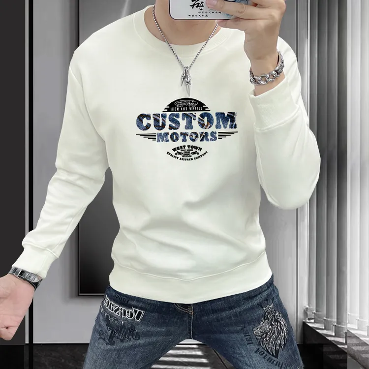 卫衣男款爆款2025新款秋季男装潮牌时尚休闲百搭印花长袖男圆领衫