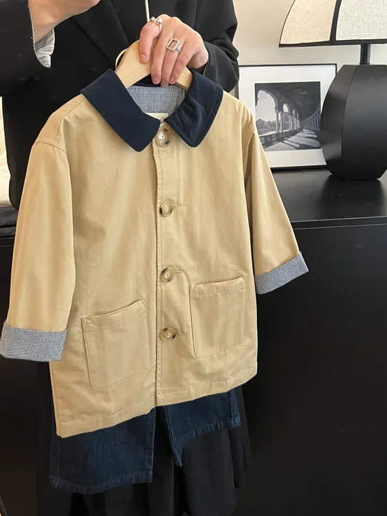 2025女童春季衣服小童风衣新款网红爆款潮流洋气穿搭