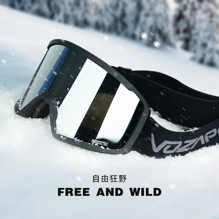 vozapow滑雪镜轻量柱面雪镜高清通风护目镜近视双层防雾雪地女男