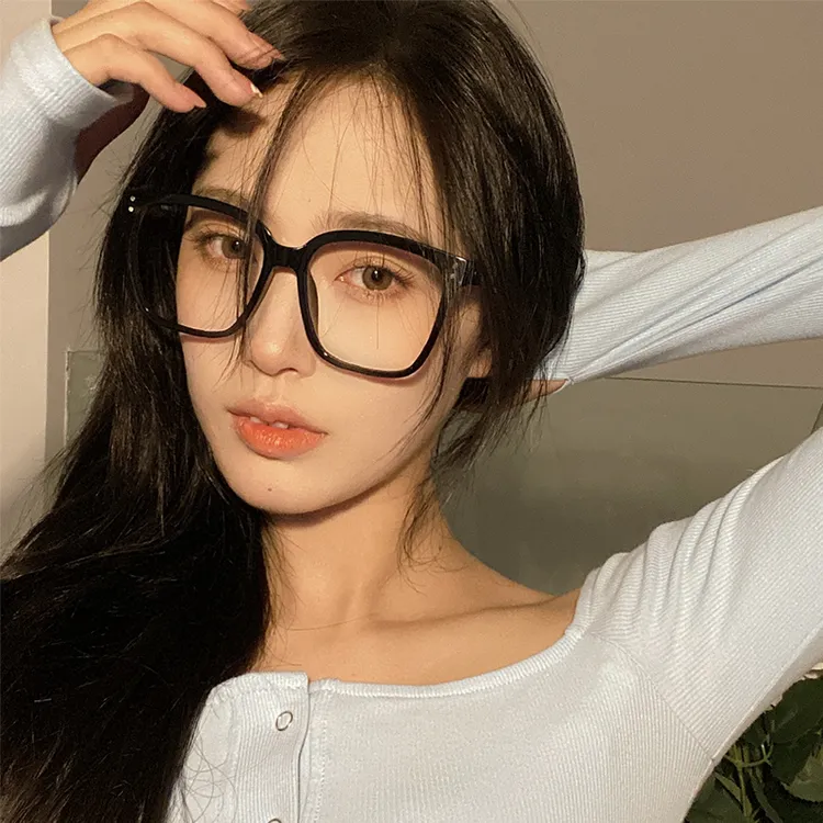 【粉丝专属】素颜大黑框眼镜女显瘦韩版防蓝光辐射平光近视眼镜框