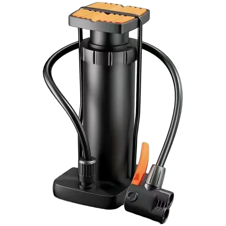 脚踩高压打气筒自行车通用打气泵电动车篮球家用便携式充气打气筒