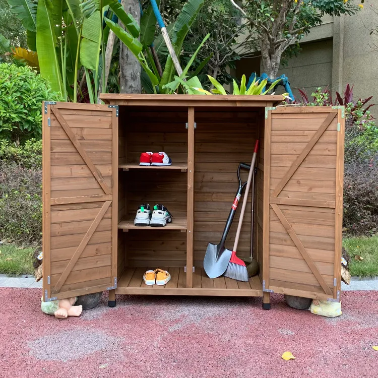 户外防水杂物柜室外防雨防晒花园收纳柜阳台柜幼儿园户外储物柜