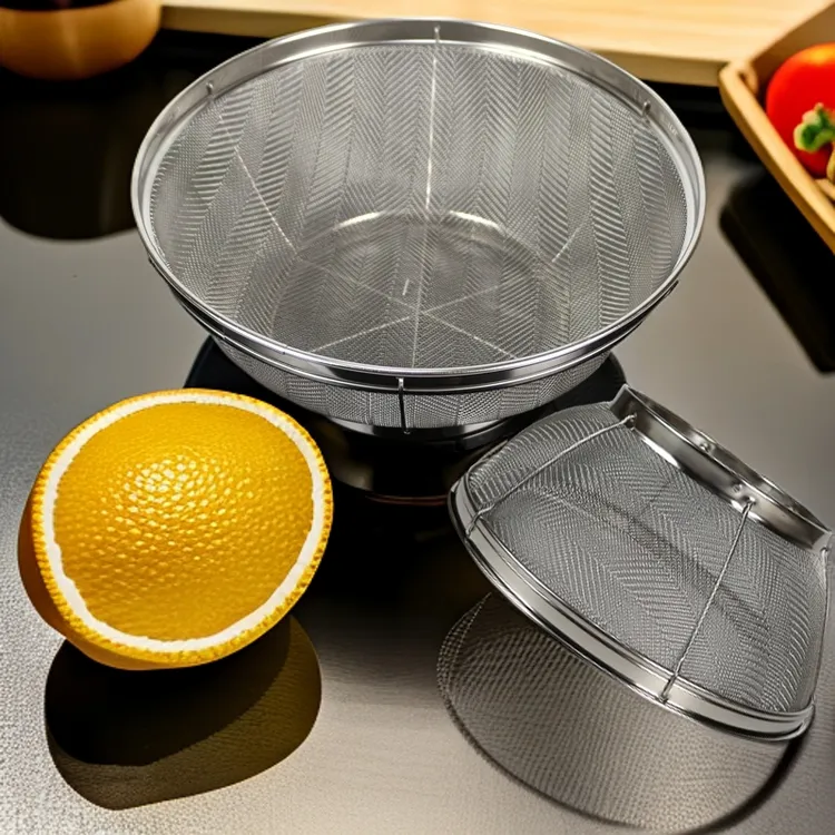 加筋加密芝麻筛不锈钢沥水篮淘米篮水果篮洗菜篮不锈钢过滤筛网