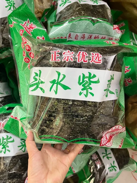 汕尾港头水紫菜翠绿无沙