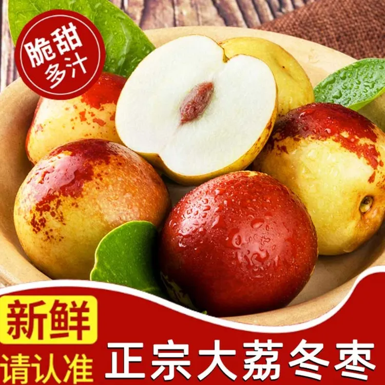 正宗陕西大荔冬枣新鲜枣子果园直发脆甜多汁皮薄肉厚现摘3斤5斤