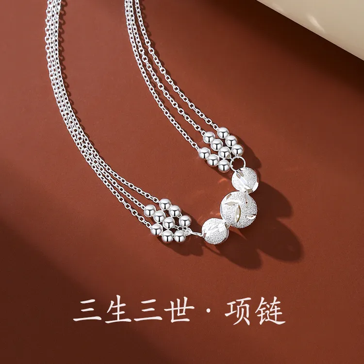 坠链均925银 三生三世项链【中秋礼物】小众女款送老婆送女友感动哭