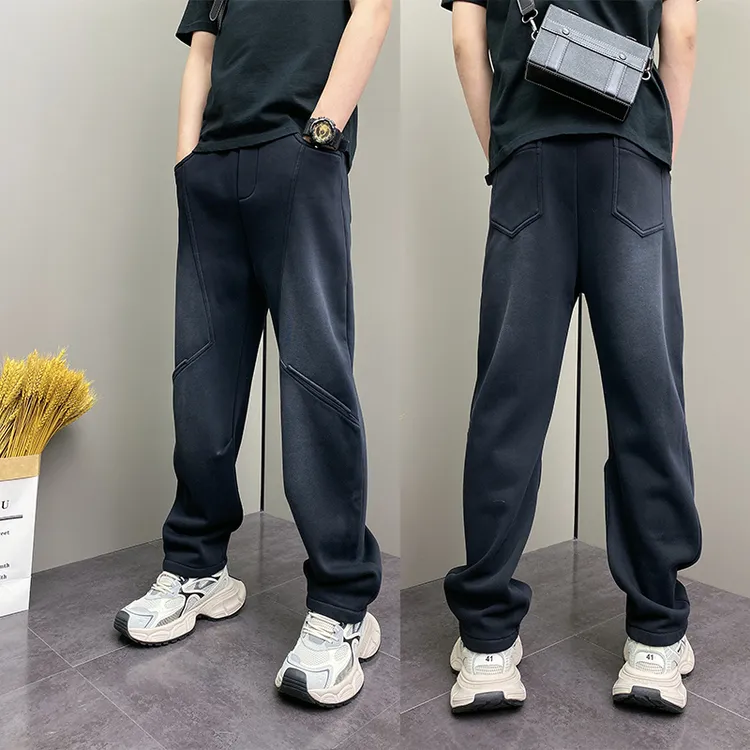 休闲裤男士2025春季新款宽松休闲卫裤潮牌青年百搭帅气爆款弯刀裤