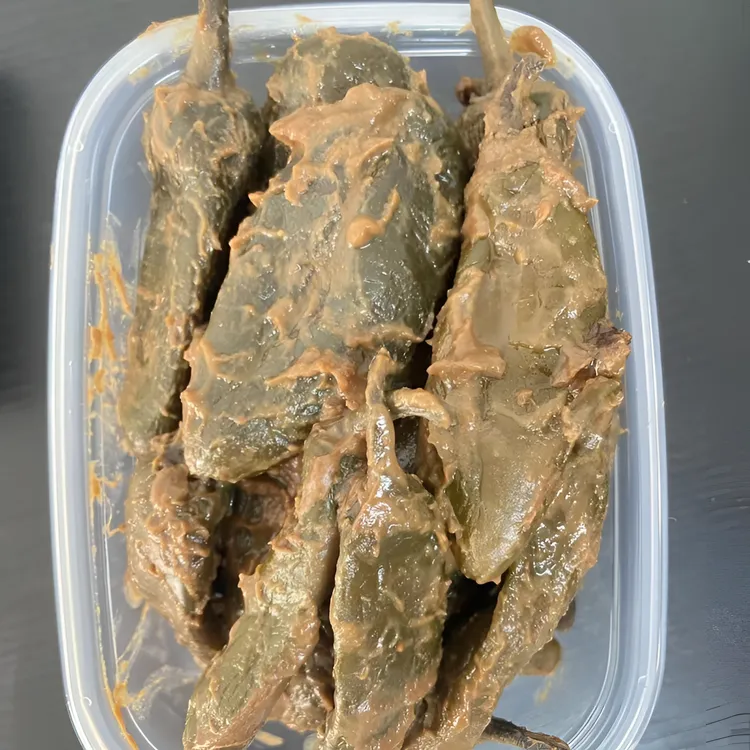 东北酱辣椒 大酱缸酱辣椒 农家酱辣椒 500克——————包邮！
