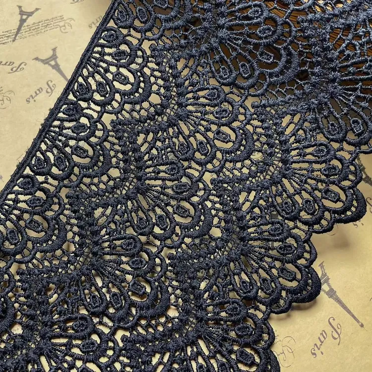 14CM宽水溶镂空刺绣蕾丝花边diy衣服裙子装饰丝带布料辅料YSCK064