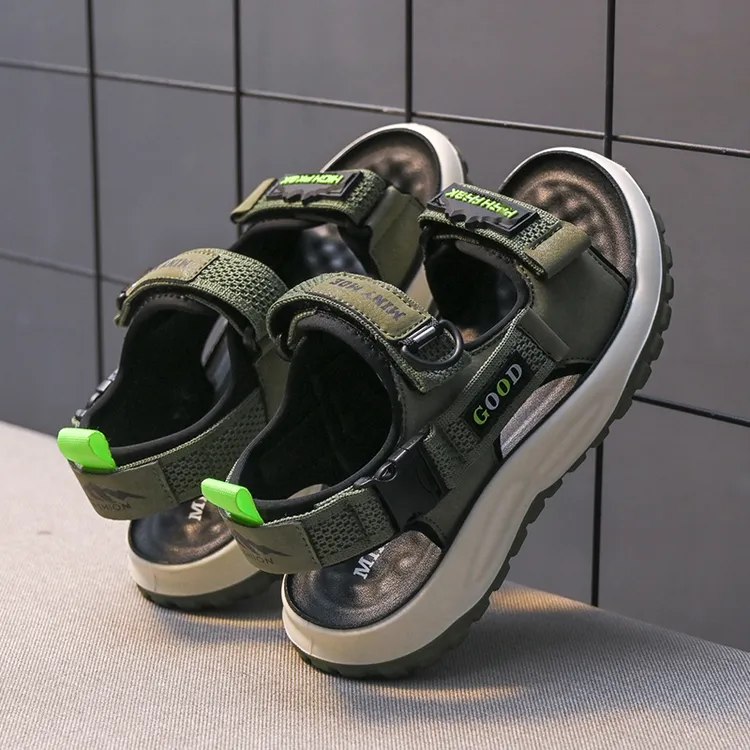 男童凉鞋2025夏季新款防滑软底中大童宝宝韩版潮防滑男孩儿童鞋子