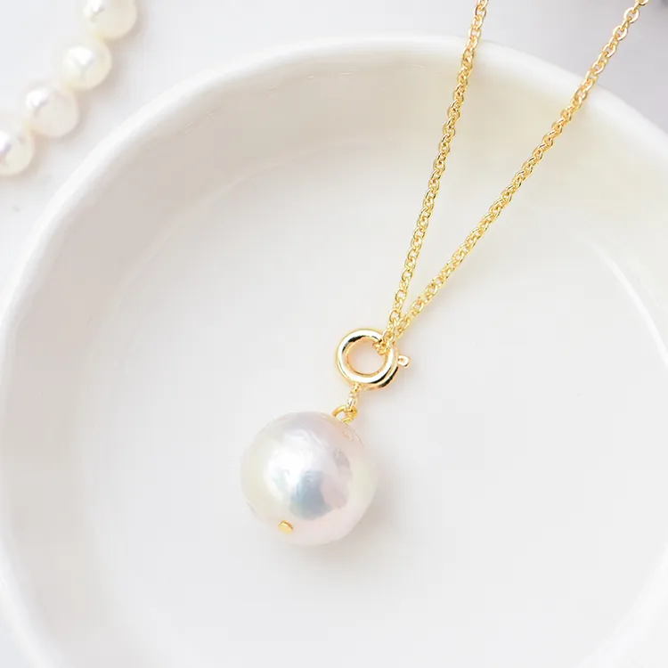 非金属仿珍珠吊坠 天然巴洛克珍珠手链小滴溜吊坠DIY项链手串挂件