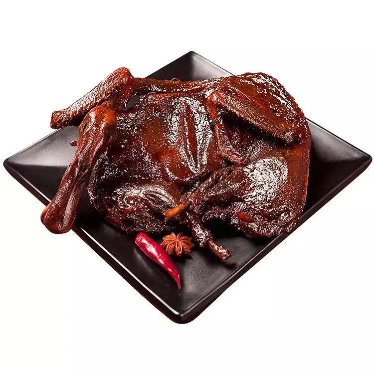 手撕酱板鸭湖南特产香辣零食即食美食350g*2只 开袋即食