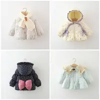 【C01-C100】【棉服】童装女童24新款冬装加绒加厚棉衣小童棉服外套1