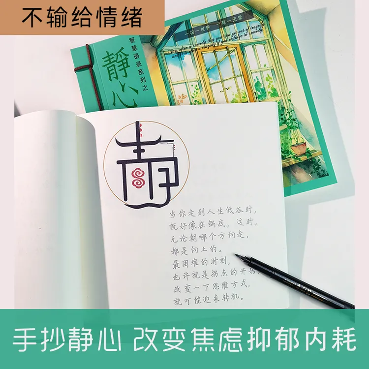 【静心】情感放下治愈簪花小楷字帖金句语录摘抄手抄字帖养性练字