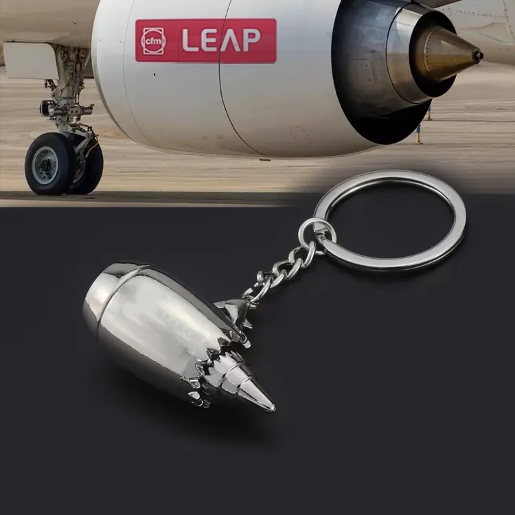 仿真飞机发动机模型飞机引擎合金钥匙扣卡通原创精致礼品送男生