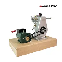 单缸四冲程强制风冷引擎模型玩具+发电机+降压模块 全套整机