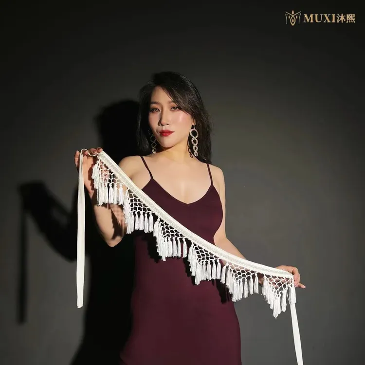 肚皮舞流苏手工编织腰链“捕梦网”款沐熙佳原创臀巾