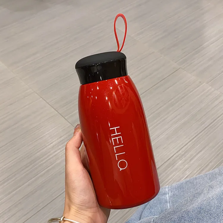 网红简约大肚保温杯便携304不锈钢水杯学生高颜值商务杯子男女士
