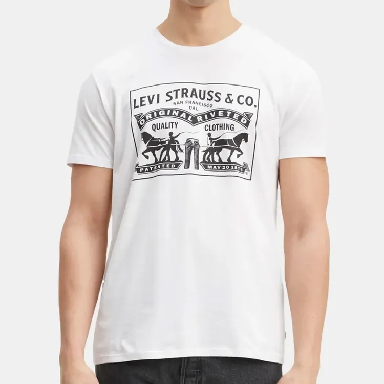 【清仓】Levi's/李维斯男款夏季休闲圆领短袖T恤透气时尚半袖百搭