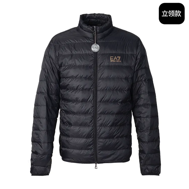 Ea7 Emporio Armani男士秋冬新款轻薄羽绒服户外休闲时尚拉链外套