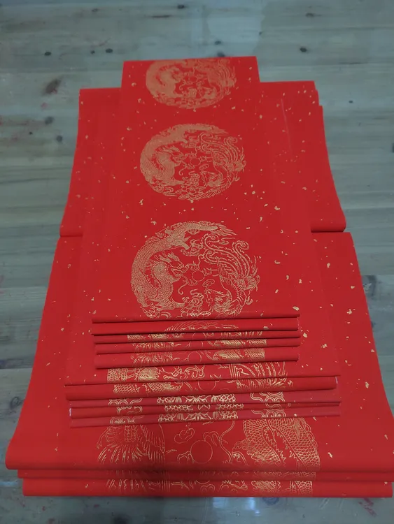 手写宣纸万年红春联，特价直播定向链接