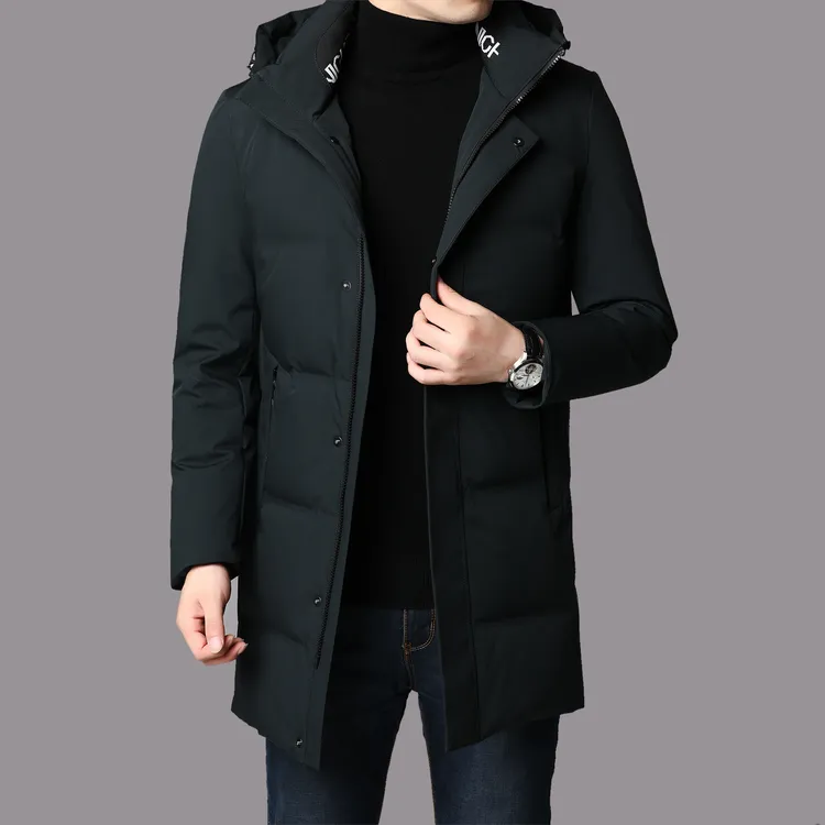 品牌波司I登山羽绒服男中长款2025新款休闲冬季加厚中年休闲外套