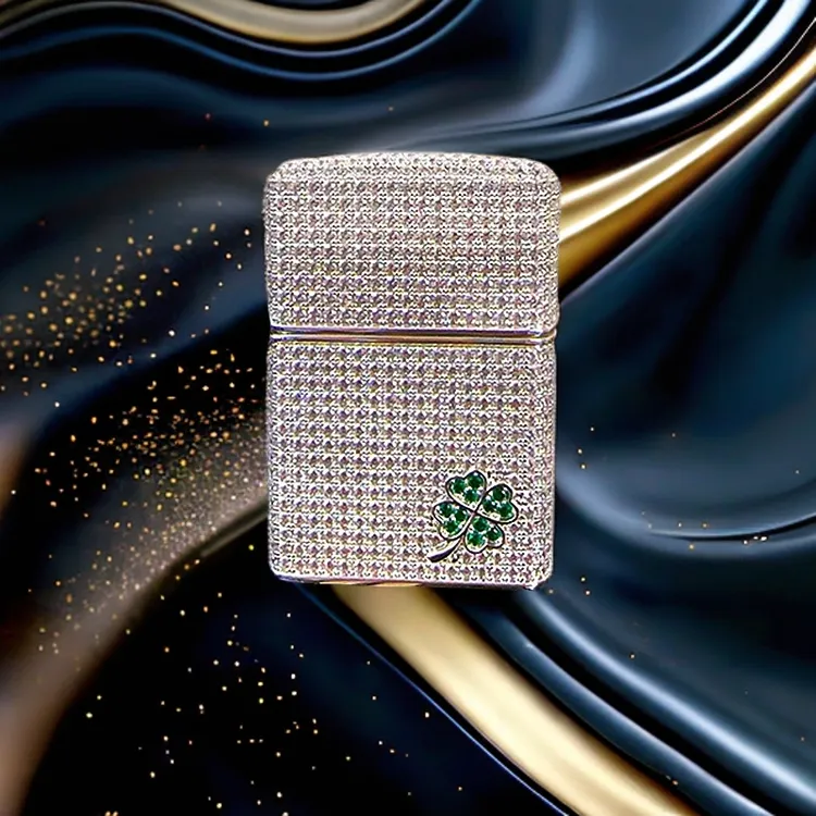 zippo打火机正品幸运四叶草高档轻奢送男友礼物原装防风DY9802TJ