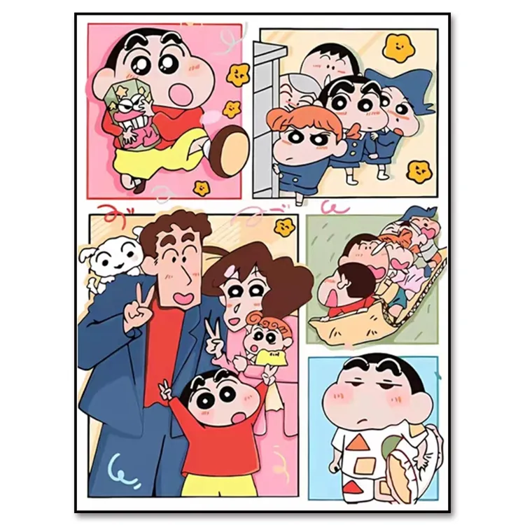 蜡笔小新系列〔三款可选〕卡通绣花手工套件同款