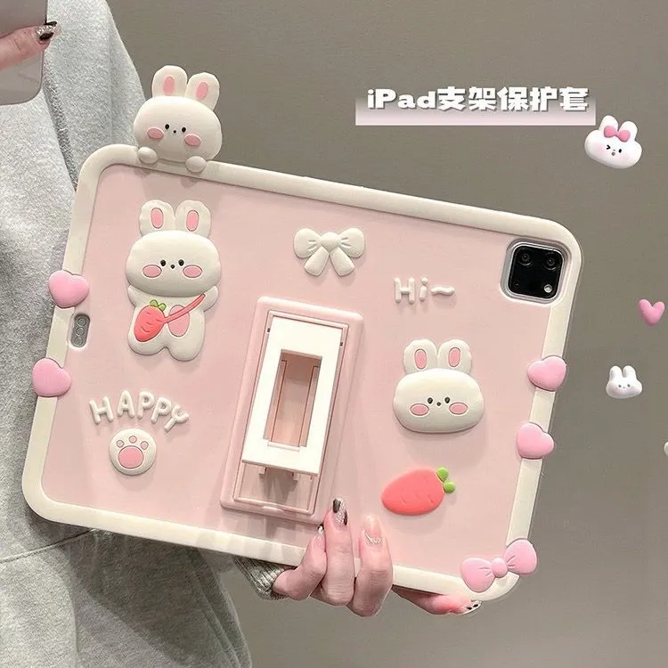 可爱胡萝卜背包兔子2025新款iPad11/10/9保护套苹果ipad保护套