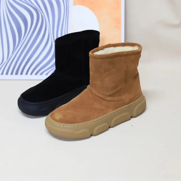 寻程双11秋冬新品真皮雪地靴女鞋羊皮毛雪地靴女款爆款2024新款