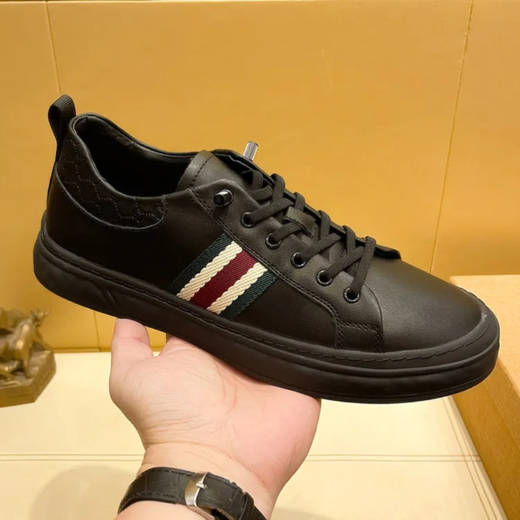 欧洲站小白鞋男款2024新款高端轻奢真皮低帮懒人潮流休闲鞋男款