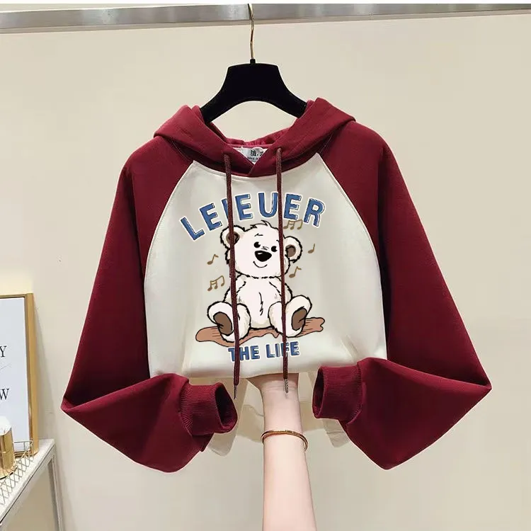女童连帽卫衣春秋装2025新款洋气外套小女孩秋季外穿上衣儿童服