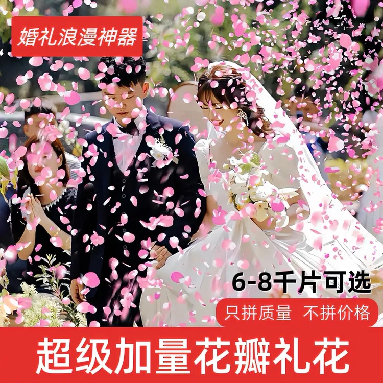 瑞天下加量花瓣雨爱心雨婚礼浪漫礼炮结婚手持礼花筒喷花表白婚庆