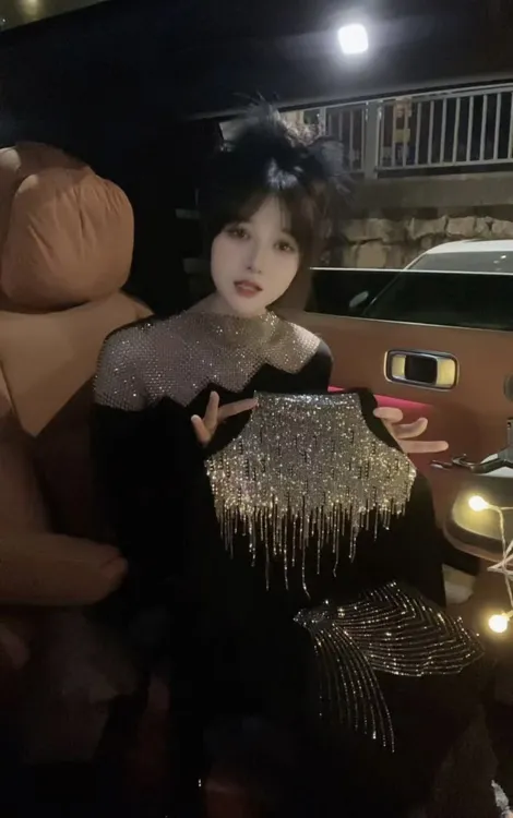 【星星专属】2025C秋冬圆领时尚流星加绒长袖打底60916