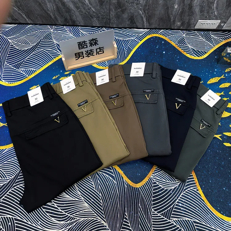 2326男士裤潮流弹力子时尚修身舒适休闲裤百搭修身休闲裤