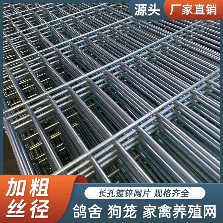 镀锌耐用围栏钢丝长孔养殖防鼠防护鸽舍铁网格网鸽笼子鸟笼网片