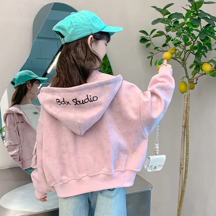 女童外套春秋款2025新款儿童洋气时髦春装上衣小女孩秋季长袖衣服