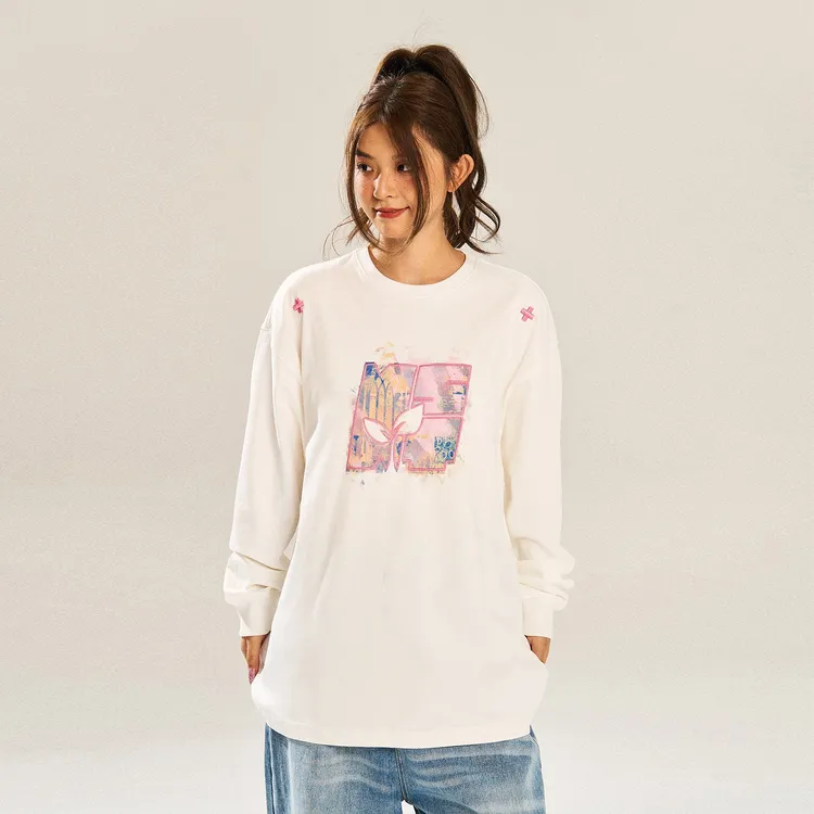 NSTNEW START发芽计划“梦境花园”印花刺绣欧若精灵风潮牌长袖T恤
