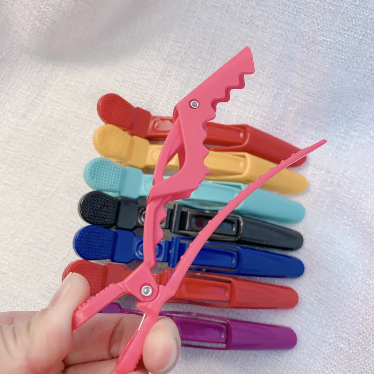 新配色分区夹编发美发扎头发固定碎发鳄鱼夹