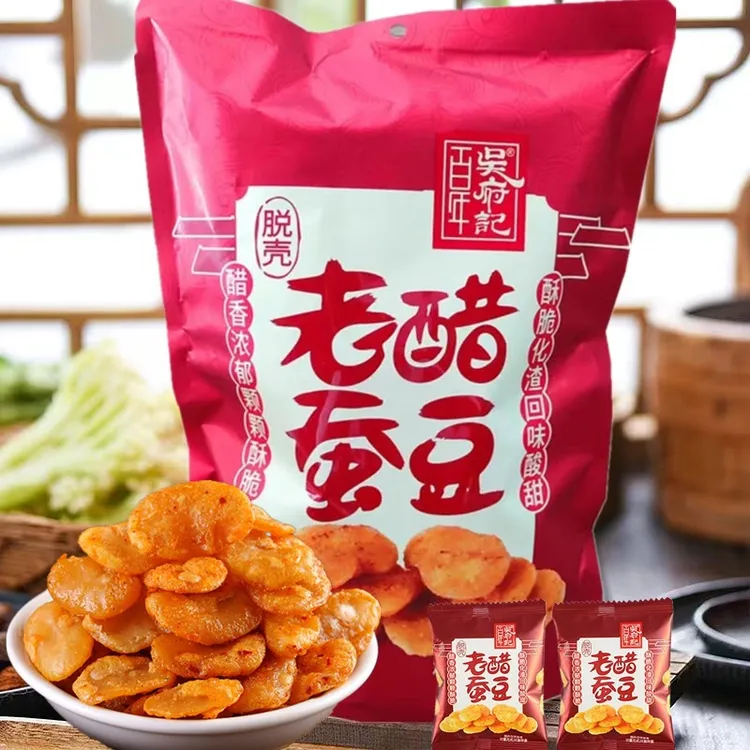 百年吴府记老醋蚕豆500g无壳酸甜糖醋味老虎豆兰花豆去皮胡豆下酒