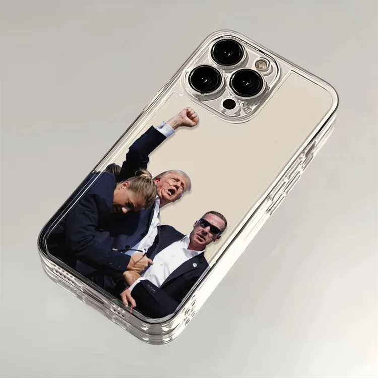 个性川普适用苹果华为iPhone15/14promax13软12ins风手机壳太空