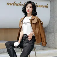 【真皮皮衣】2025春季新款显瘦女士短款外套韩版洋气时尚皮衣女外套