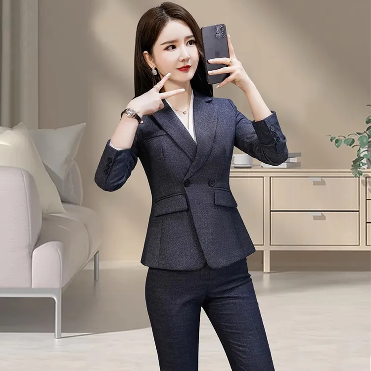 时尚职业女士女款西服气质职业装女神范经理面试商务休闲正装西服