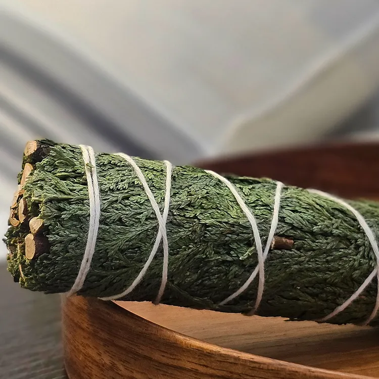 雪松杖原叶天然植物香薰杖 身体香薰净化空气负能量Cedar雪松香薰